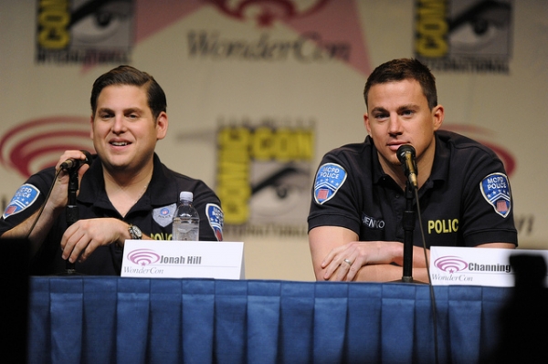 Channing Tatum with '22 Jump Street' co-star Jonah Hill 