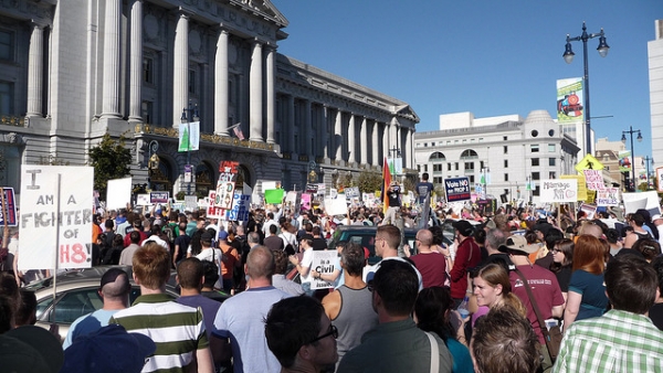 Gay marriage rally