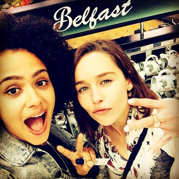 'Game of Thrones' stars Nathalie Emmanuel and Emilia Clarke