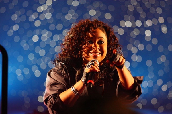 Raven Symone performing at the Disson Skating & Gymnastics Spectacular in December 2008 (Credits: Alex Calderon / Wikimedia Commons / CC)