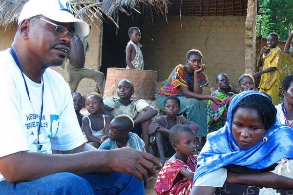 People of Paoua, a town in Central African Republic