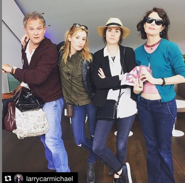 'Downton Abbey' stars Hugh Bonneville, Laura Carmichael, Michelle Dockery and Elizabeth McGovern (Photo taken from Instagram)