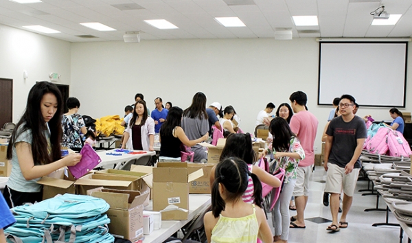 South Bay Together backpack drive