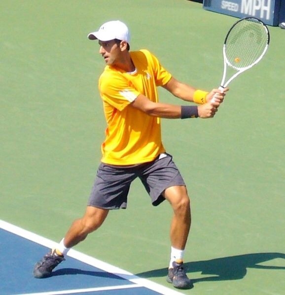 Novak Djokovic Plays at US Open
