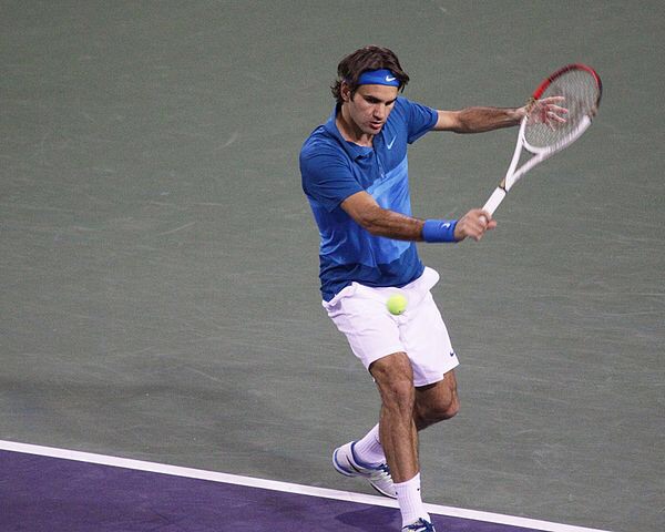 Roger Federer Competes at BNP Paribas Open