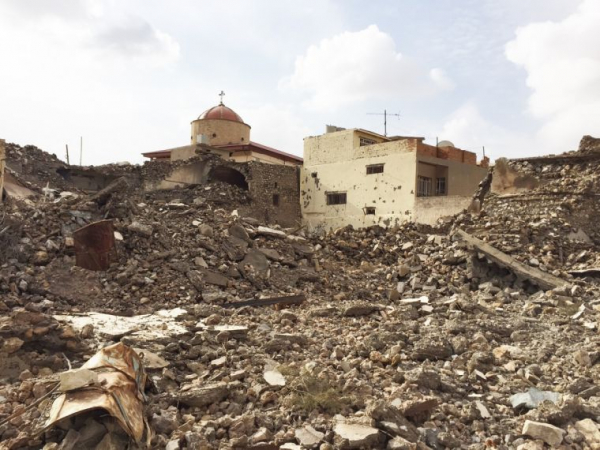 Destruction in Batnaya(Photo: Aid to the Church in Need)