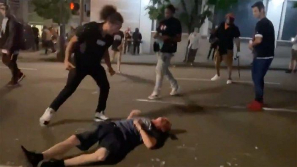 Protestors in Portland Beat Man Unconscious
