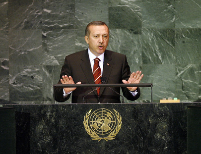 Turkey's President Erdogan addresses the UN