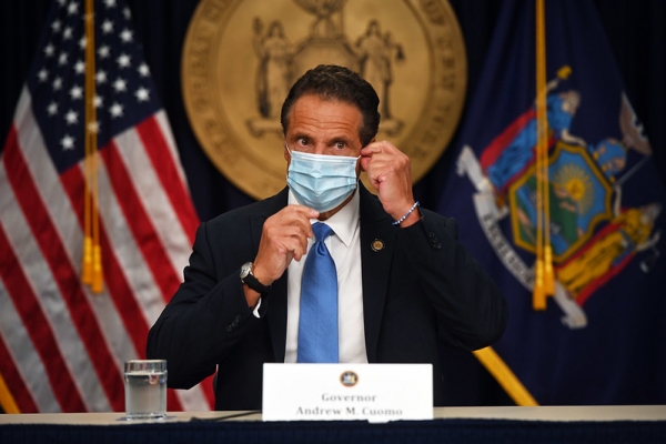 Picture: Governor Andrew M. Cuomo holds a coronavirus briefing in New York City Monday afternoon August 3, 2020.