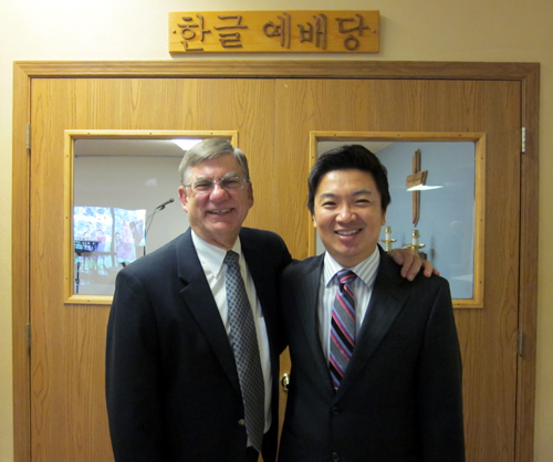 Rev Gary Byers and Rev JinO, Jeong