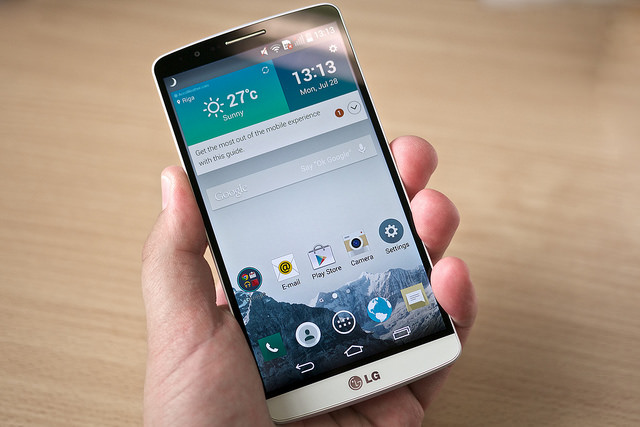 The LG G3, the latest flagship device of LG