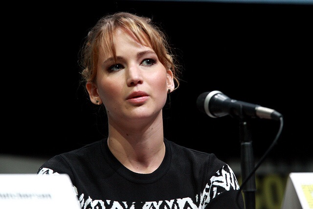 Jennifer Lawrence at the 2013 San Diego Comic Con International. 