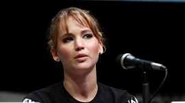 Jennifer Lawrence at the 2013 San Diego Comic Con International. 