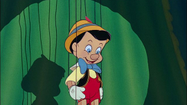 Screenshot of Pinocchio from the trailer for the film &#039;Pinocchio&#039; (1940)