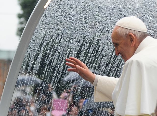 Pope Francis at Varginha, Brazil in 2013