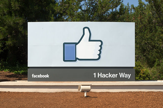 Facebook Headquarters Entrance Sign Menlo Park