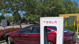 Tesla Supercharging in Gilroy