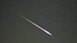 Photo of the Leonids Meteor Shower