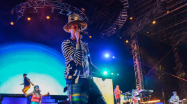 Pharrell Williams Performs At Coachella