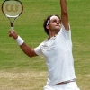 Roger Federer Competes At Wimbledon