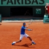 Spanish Professional Player Rafael Nadal plays at Roland Garros.