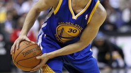 Stephen Curry On Court During a Game