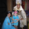 Princess Jasmine and Aladdin Take Photo with Girl