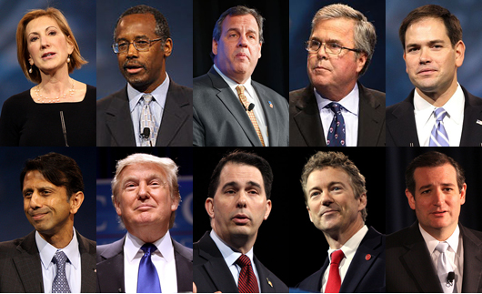 Republican Candidates Square Off in First GOP Debate of 2016 Election ...