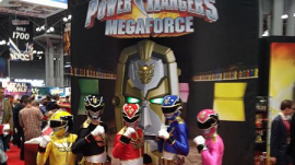 Cosplayers Dressed as Power Rangers