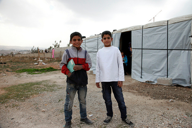 Syrian refugee children in Lebanon