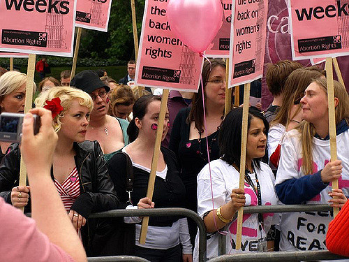 Pro-choice abortion protest