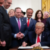 President Donald J. Trump signs H.R. 2476 on Friday, Jan. 24, 2020, in the East Room of the White House.