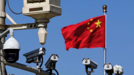 CCTV installed on the streets of China