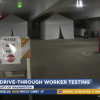 Drive-Through coronavirus testing set up in Seattle