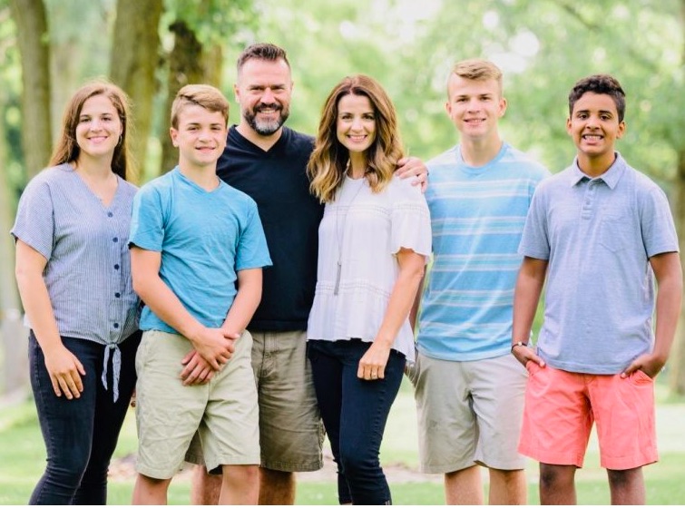 The Dummitt Family: Grace, Joe, Dave, Rachel, Luke, Alex