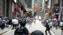 Hong Kong citizen 98.6% showing opposition to the national security law of China