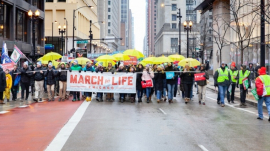 The Chicago March for Life, a pro-life rally attended by thousands that took place on Saturday, Jan. 12, 2020. 