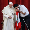 Pope Francis Alongside Father Georges Breidi