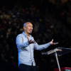 Francis Chan speaks in convocation on February 6, 2019.