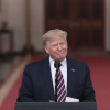 President Trump addressing his remarks on Thursday, Feb. 6, 2020 in the East Room of the White House, in response to being acquitted of two Impeachment charges.
