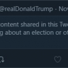 President Donald Trump's tweet, censored by Twitter