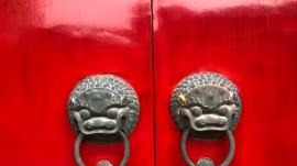 Gray metal door knobs in China