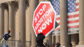 &#034;Stop Abortion&#034; sign