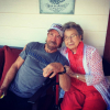 Chuck Norris with his mom Wilma Norris Knight