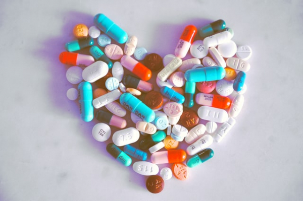 PILLS shaped like a HEART