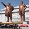 Statues of Kim Jung Il and Kim Il Sung