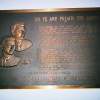 Original Wheaton College plaque