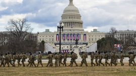 National Guard guarding the Capitol
