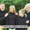 Matthew West and his family in "Modest is Hottest"