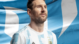 Argentine football star Lionel Messi